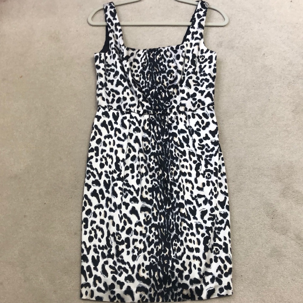 White House Black Market Leopard Print Dress